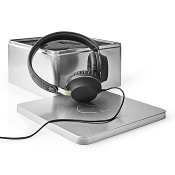 FSHP100AT Bedrade on-ear koptelefoon | 3,5 mm | kabellengte: 1.20 m | antraciet / zwart Product foto