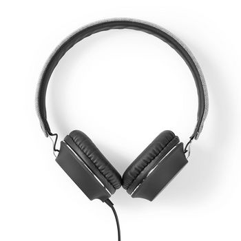 FSHP100GY Bedrade on-ear koptelefoon | 3,5 mm | kabellengte: 1.20 m | zwart/grijs
