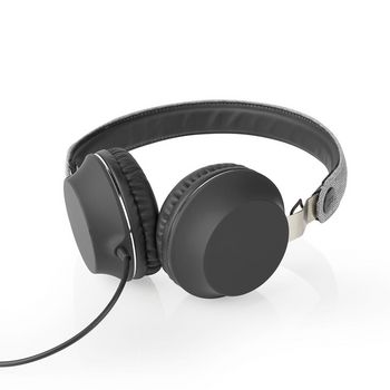 FSHP100GY Bedrade on-ear koptelefoon | 3,5 mm | kabellengte: 1.20 m | zwart/grijs Product foto