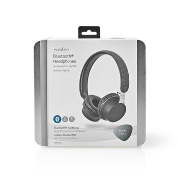 FSHP150AT Bluetooth®-koptelefoon met geweven stof bekleed | on-ear |18 uur afspeeltijd | antraciet / zwar  foto