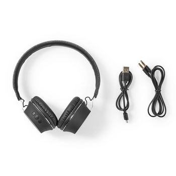 FSHP150AT Bluetooth®-koptelefoon met geweven stof bekleed | on-ear |18 uur afspeeltijd | antraciet / zwar Inhoud verpakking foto
