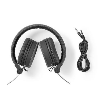 FSHP200AT Bedrade on-ear koptelefoon | 3,5 mm | kabellengte: 1.20 m | zwart/antraciet Inhoud verpakking foto