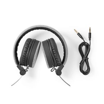 FSHP200GY Bedrade on-ear koptelefoon | 3,5 mm | kabellengte: 1.20 m | grijs / zwart Inhoud verpakking foto