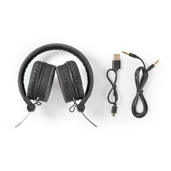 FSHP250AT Bluetooth®-koptelefoon met geweven stof bekleed | on-ear |18 uur afspeeltijd | antraciet / zwar Inhoud verpakking foto