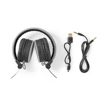 FSHP250GY Draadloze on-ear koptelefoon | batterij speelduur: tot 18 uur | ingebouwde microfoon | drukbediening Inhoud verpakking foto