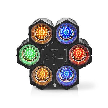 FUDI211BK6 Multicolour led-discolicht | netvoeding | led | aantal led\'s: 126 led | zwart