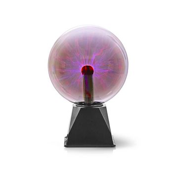 FUDI215BK Plasmalamp | netvoeding | 20 cm | glas / kunststof | transparant / zwart