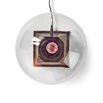 FUDI215BK Plasmalamp | netvoeding | 20 cm | glas / kunststof | transparant / zwart Product foto