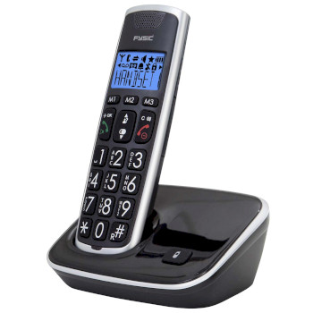 FX-6000 Dect seniorentelefoon met grote toetsen en 1 handset zwart Product foto