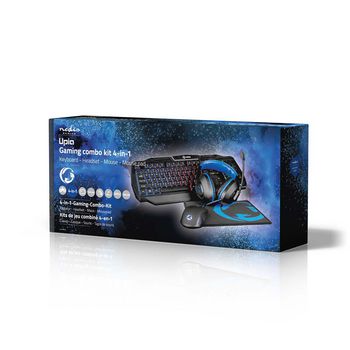 GCK41100BKIT Gaming combo kit | 4-in-1 | toetsenbord, koptelefoon, muis en muismat | blauw / zwart | qwerty | ita Verpakking foto