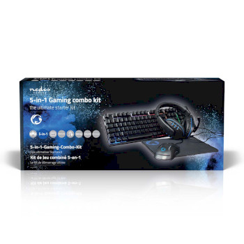 GCK51110BKND Gaming combo kit | 5-in-1 | toetsenbord, koptelefoon, muis en muismat | zwart | qwerty | scandinavis  foto