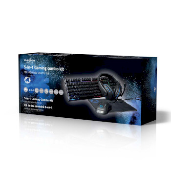 GCK51110BKUS Gaming combo kit | 5-in-1 | toetsenbord, koptelefoon, muis en muismat | zwart | qwerty | us internat Verpakking foto