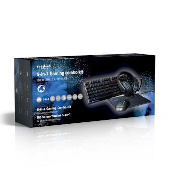 GCK51110BKUS Gaming combo kit | 5-in-1 | toetsenbord, koptelefoon, muis en muismat | zwart | qwerty | us internat Verpakking foto