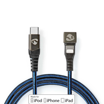 GCTB39650AL20 Usb-kabel | usb 2.0 | apple lightning 8-pins | usb-c™ male | 60 w | 480 mbps | vernikkeld | 2. Product foto
