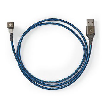 GCTB60600BK20 Usb-kabel | usb 2.0 | usb-a male | usb-c™ male | 480 mbps | verguld | 2.00 m | rond | gevlocht Inhoud verpakking foto