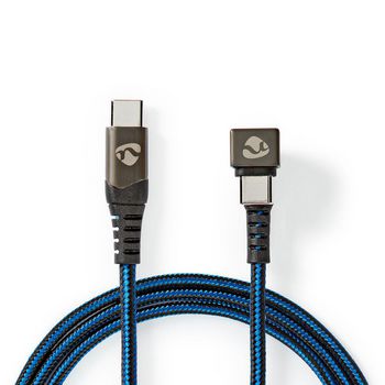 GCTB60700BK10 Usb-kabel | usb 2.0 | usb-c™ male | usb-c™ male | 480 mbps | verguld | 1.00 m | rond | g Product foto
