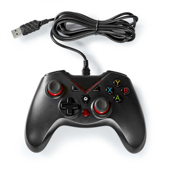 GGPD110BK Gamepad | usb type-a | usb gevoed | pc | aantal knoppen: 12 | kabellengte: 1.60 m | zwart Inhoud verpakking foto