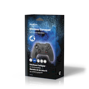 GGPDW110BK Gamepad | draadloos | batterij gevoed | pc | aantal knoppen: 11 | kabellengte: 1.00 m | zwart Verpakking foto