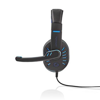 GHST100BK Gaming headset | over-ear | stereo | 2x 3.5 mm | opvouwbare microfoon | 2.20 m | normale verlichting Product foto