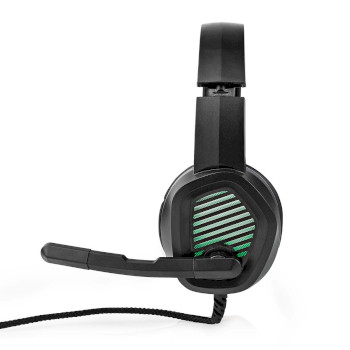 GHST410BK Gaming headset | over-ear | surround | usb type-a | inklapbare microfoon | 2.10 m | led Product foto