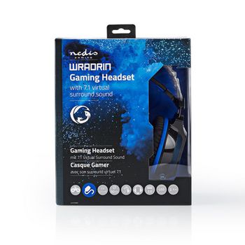 GHST500BK Gaming headset | over-ear | surround | usb type-a | buigbare en inschuifbare microfoon | 2.10 m | no  foto
