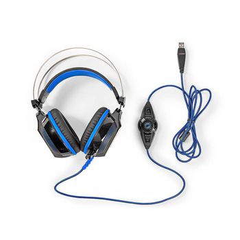 GHST500BK Gaming headset | over-ear | surround | usb type-a | buigbare en inschuifbare microfoon | 2.10 m | no Inhoud verpakking foto