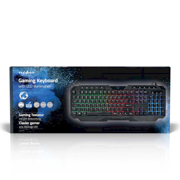 GKBD110BKDE Bedraad gaming toetsenbord | usb type-a | membrane toetsen | led | qwertz | duits | usb gevoed | len  foto