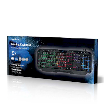 GKBD110BKDE Bedraad gaming toetsenbord | usb type-a | membrane toetsen | led | qwertz | duits | usb gevoed | len Verpakking foto