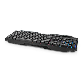 GKBD110BKFR Bedraad gaming toetsenbord | usb type-a | membrane toetsen | led | azerty | frans | usb gevoed | len Product foto