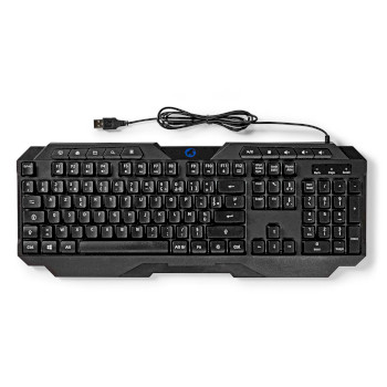 GKBD110BKFR Bedraad gaming toetsenbord | usb type-a | membrane toetsen | led | azerty | frans | usb gevoed | len Inhoud verpakking foto