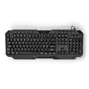 GKBD110BKND Bedraad gaming toetsenbord | usb type-a | membrane toetsen | led | qwerty | scandinavisch | usb gevo Product foto