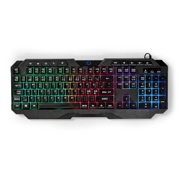 GKBD110BKND Bedraad gaming toetsenbord | usb type-a | membrane toetsen | led | qwerty | scandinavisch | usb gevo