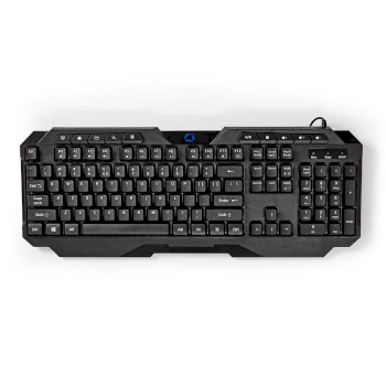 GKBD110BKUS Bedraad gaming toetsenbord | usb type-a | membrane toetsen | led | qwerty | us internationaal | usb  Product foto