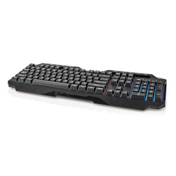 GKBD110BKUS Bedraad gaming toetsenbord | usb type-a | membrane toetsen | led | qwerty | us internationaal | usb  Product foto