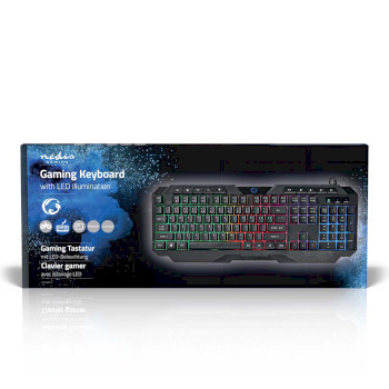 GKBD110BKUS Bedraad gaming toetsenbord | usb type-a | membrane toetsen | led | qwerty | us internationaal | usb   foto