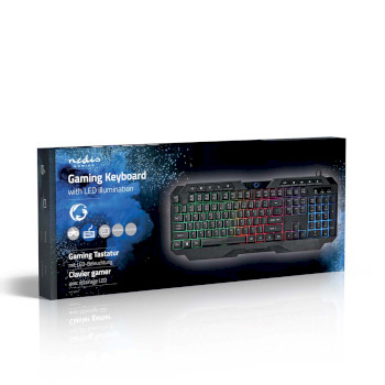 GKBD110BKUS Bedraad gaming toetsenbord | usb type-a | membrane toetsen | led | qwerty | us internationaal | usb  Verpakking foto