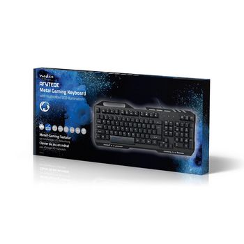 GKBD200BKUS Bedraad gaming toetsenbord | usb 2.0 | membrane toetsen | led | us internationaal | us internationaa Verpakking foto