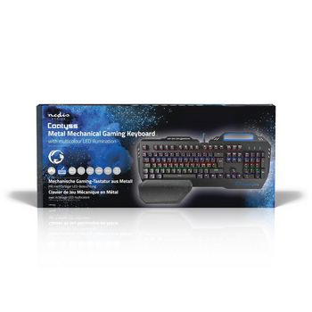 GKBD400BKND Bedraad gaming toetsenbord | usb | mechanische toetsen | rgb | noors | scandinavisch | usb gevoed |   foto