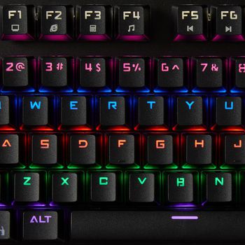 GKBD400BKUS Bedraad gaming toetsenbord | usb | mechanische toetsen | rgb | us internationaal | us internationaal Product foto