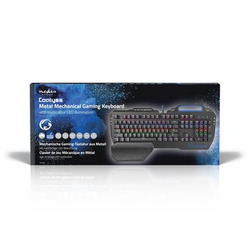 GKBD400BKUS Bedraad gaming toetsenbord | usb | mechanische toetsen | rgb | us internationaal | us internationaal  foto