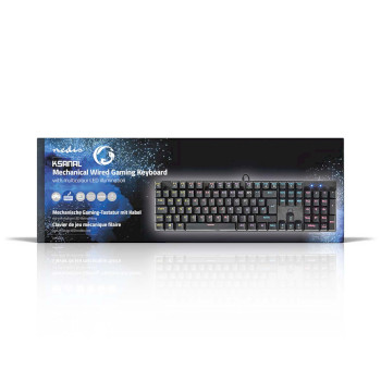 GKBDM110BKDE Bedraad gaming toetsenbord | usb type-a | mechanische toetsen | led | qwertz | duits | usb gevoed |   foto