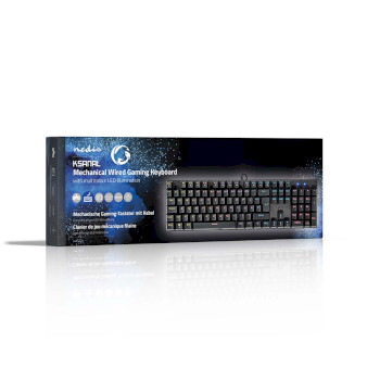 GKBDM110BKDE Bedraad gaming toetsenbord | usb type-a | mechanische toetsen | led | qwertz | duits | usb gevoed |  Verpakking foto