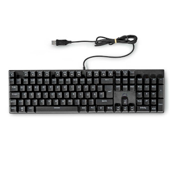 GKBDM110BKDE Bedraad gaming toetsenbord | usb type-a | mechanische toetsen | led | qwertz | duits | usb gevoed |  Inhoud verpakking foto