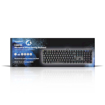 GKBDM110BKFR Bedraad gaming toetsenbord | usb type-a | mechanische toetsen | led | azerty | frans | usb gevoed |   foto
