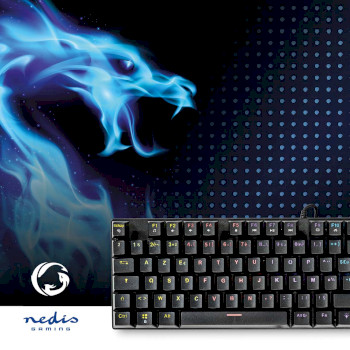 GKBDM110BKND Bedraad gaming toetsenbord | usb type-a | mechanische toetsen | led | qwerty | scandinavisch | usb g Product foto