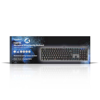 GKBDM110BKND Bedraad gaming toetsenbord | usb type-a | mechanische toetsen | led | qwerty | scandinavisch | usb g  foto