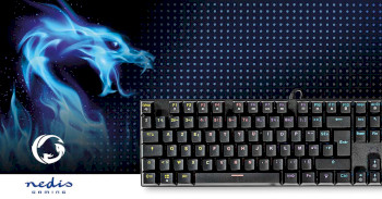 GKBDM110BKND Bedraad gaming toetsenbord | usb type-a | mechanische toetsen | led | qwerty | scandinavisch | usb g Product foto