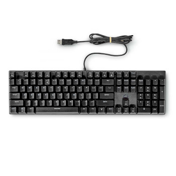 GKBDM110BKUS Bedraad gaming toetsenbord | usb type-a | mechanische toetsen | led | qwerty | us internationaal | u Inhoud verpakking foto