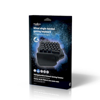 GKBDS110BK Bedraad gaming toetsenbord | usb type-a | membrane toetsen | rgb | enkelhandig | universeel | usb ge Verpakking foto