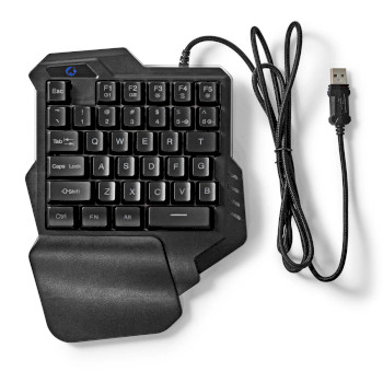 GKBDS110BK Bedraad gaming toetsenbord | usb type-a | membrane toetsen | rgb | enkelhandig | universeel | usb ge Inhoud verpakking foto